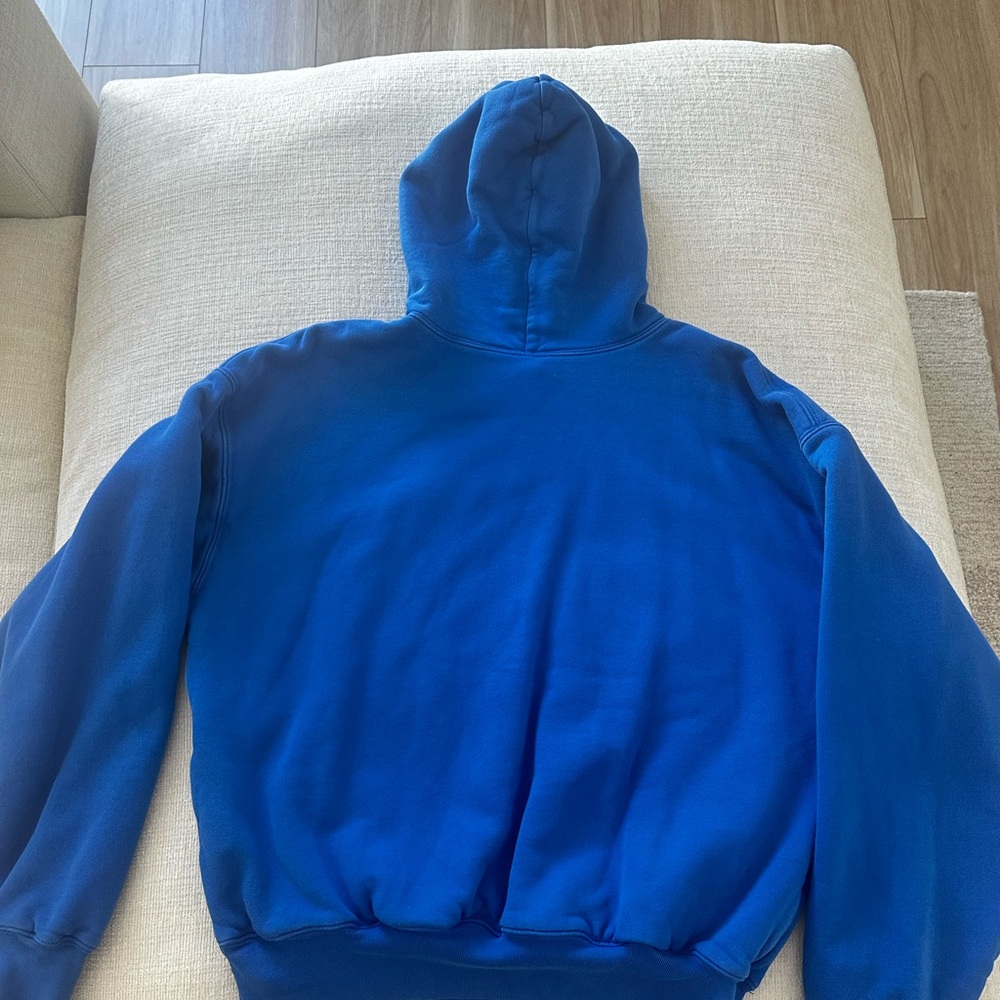 Over sized pull over hoody in royal blue , gap Yeezy collection